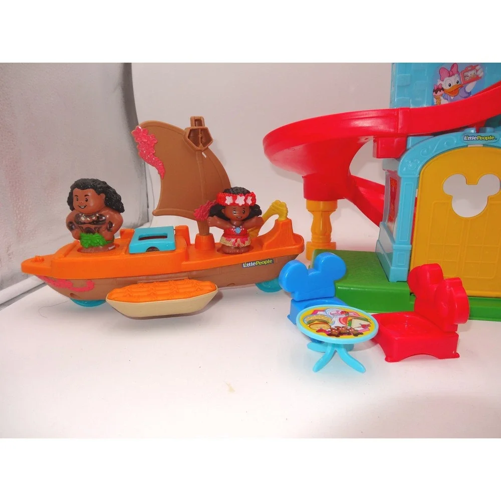 Fisher Price Little People Magical Day At Disney Playset Musical Mickey Moana